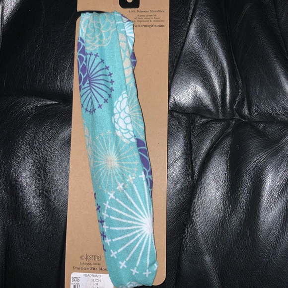 Karma Wide Boho Headband Multipurpose - Picture 3 of 3